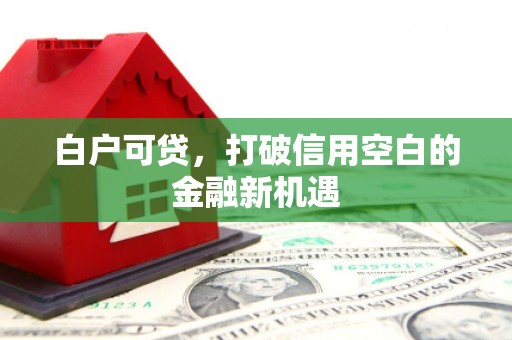 烈山白户可贷，打破信用空白的金融新机遇