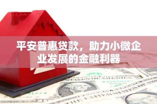 烈山平安普惠贷款，助力小微企业发展的金融利器