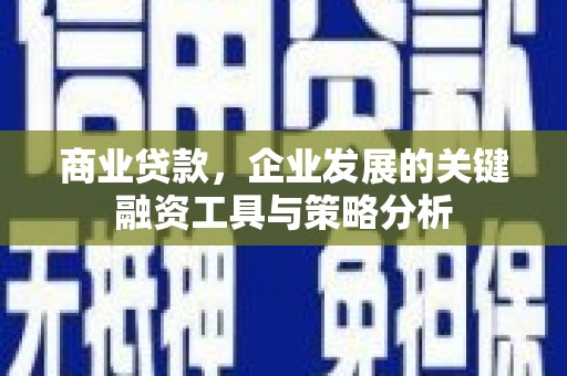 烈山商业贷款，企业发展的关键融资工具与策略分析