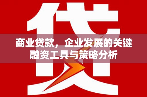 烈山商业贷款，企业发展的关键融资工具与策略分析