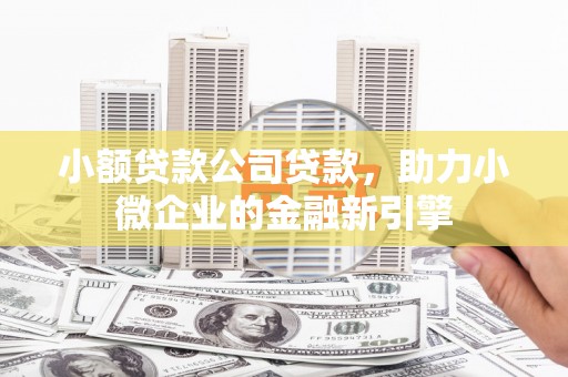 烈山小额贷款公司贷款，助力小微企业的金融新引擎